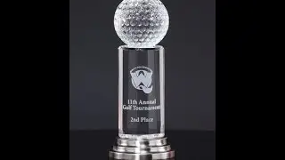 Elegant Crystal Golf Award 24A - AsapAwards.com