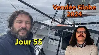 ⛵Vend&eacute;e Globe 2024-2025🇫🇷 : Jour 55 D&eacute;brief (Dalin, Simon, Seguin, Lunven, Cornic...)