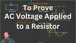 Ac Voltage Applied to a Resistor #derivation #class12physics #cbse