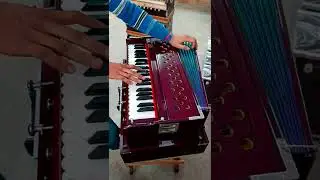 हारमोनियम 3.5 octaves 9 stopper portable mahagony color A440 Tuning  coupler at wholesale rates