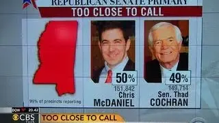 Mississippi GOP primary too close to call
