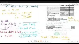 Grade 12 Accounting | Fixed Asset Note | Depreciation Calculation | Exam Question