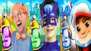 Subway Surfers Underwater 2024 Finn vs Pj Masks vs Blippi Blippi World Adventure Toys Gameplay HD