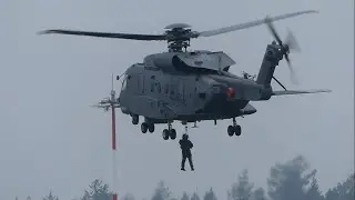 RCAF CH-148 Cyclone Hoist Excersise at Victoria Int'l Airport (YYJ)