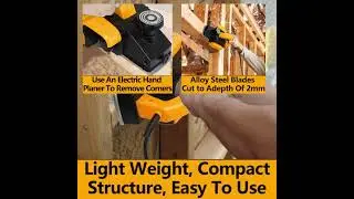 WORKSITE Professional Electric Wood Planer 110-120V Thicknesser Machine Mini Portable -EPW102