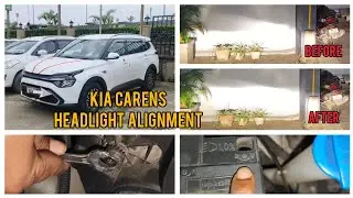 HEADLIGHT Alignment On KIA CARENS | Procedure | DIY | Osram LED 80W 4200k 