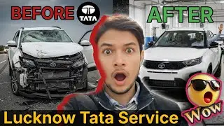 Lucknow Tata showroom car service review video | Arman khan vlog | Tata car accident review video | 