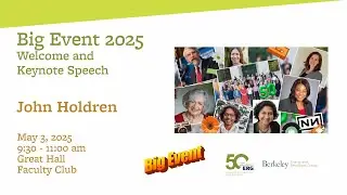 ERG Big Event 2025 Keynote Speech: John Holdren