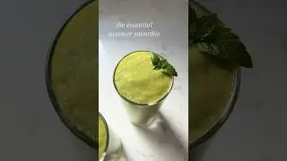 vanilla mango ginger hydrating #smoothie 🫶 easy way to get your greens in #healthyliving #breakfast