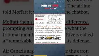 Air Canada Chatbox Fiasco #ai #infosecnews #cybersecurity #legal #infosec