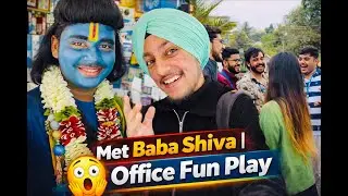 Met Baba Shiva 😱😍 II Office Mein Masti 😜 II Good Vibes! #vlog #video #song #jattvibes #jattlife