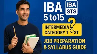 How to prepare for the intermediate category test ?? || IBA 5 TO 15 || Job Preparation || Syllabus??