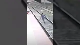 Man saves the boy from train! 😢