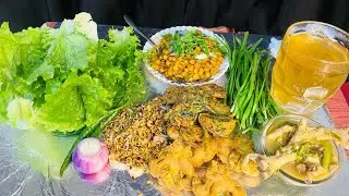 Keli chana#mimi singju#bora#yen aphutpa# green tea konba 🧅🥬🌶️🫛🍵 Manipuri#mukbang🤤🤤🤤🔥🔥🔥