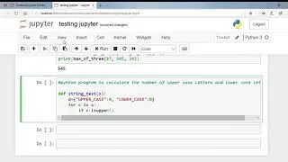 python program to find the number of upper case letters and lower case letters