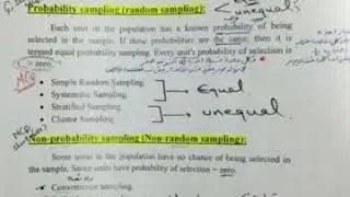 4- Biostatistics : Sampling methods