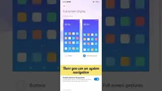 How to enable full screen gestures in MI phone #shorts