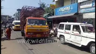Ayyappa devotees block roads protesting SC verdict on Sabarimala