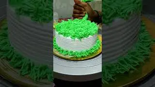 half kg pineapple cake| jungle theme| cake decorating ideas| yummy so tasty 😋
