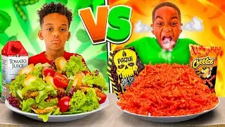 HEALTHY VS SPICY FOOD CHALLENGE