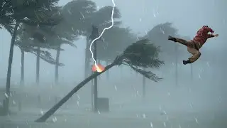 Hundreds of houses damaged in Jakarta! Major storm  blows off the roofs in Indonesia!