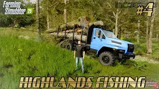WE RENT EQUIPMENT AND TAKE WOOD TO THE SAWMILL/HIGHLANDS FISHING EXPASION/FARMING SIMULATOR25