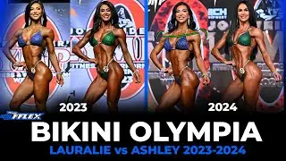 Bikini Olympia 2023 vs 2024 | Lauralie & Ashley side-by-side Comparison
