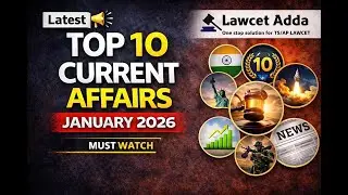 Top 10 Current Affairs | January 2026 | TG & AP Lawcet 2026