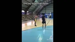 The One Leg Basketball Player #basketball