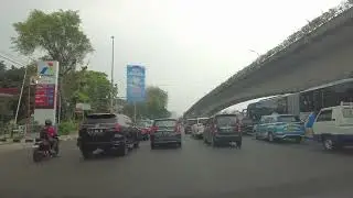 4K Driving from Cempaka Putih to Kramat Raya via Senen Underpass | Central Jakarta City Drive
