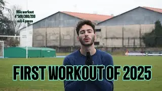 First workout of 2025: mile workout (rough one)