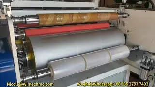 Efficient 1M Food Warp Jumbo Roll PE Cling Film Machine，Smart PE Food Wrap Film Roll Machine