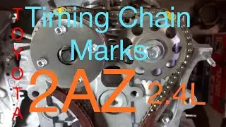 ✅how to fix timing chain mark of 2AZ (2400cc)camry 2004-2010