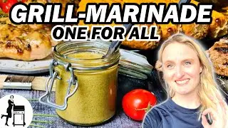 Honig Senf Marinade | für Fleisch & Fisch und Gemüse | Die Frau am Grill