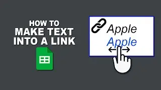 How to make text into a link in Google Sheets
