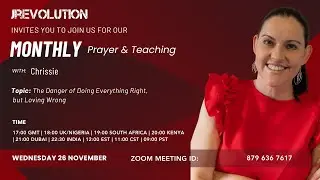 Jrevolution November Teaching: The Danger of Doing Everything Right, but Loving Wrong