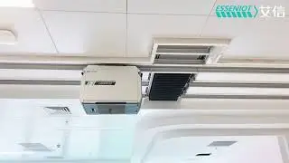 Smart Hospital Electric Track Vehicle Transport System 30kg Loading Capacity Silent Operation