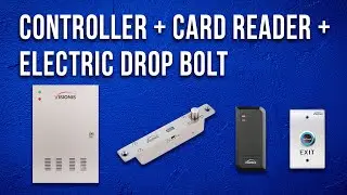 Two-Door Access Control System | Drop Bolt Lock, Time & Attendance, Waterproof Readers