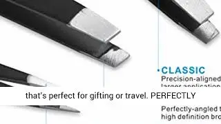 Tweezers Set - Professional Stainless Steel Tweezers, Best Precision Tweezers for Eyebrows - Great
