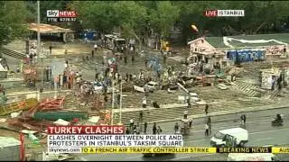 Sky News - Turkey Clashes - Taksim Square