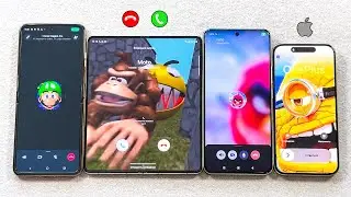 WhatsApp, Signal, Viber + Incoming Call Moto Razr 50U + Z Fold 5 + Xiaomi 14U + iPhone 15 Pro