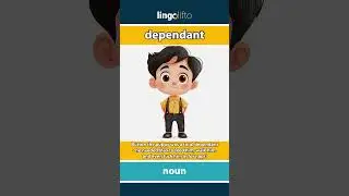 🇬🇧 Dependant Meaning : Flash Card : Learn English Vocabulary