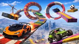 GTA 5 Parkour Races With Friends = Pure Chaos | Hindi Gameplay 