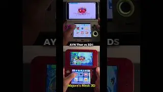 AYN Thor Vs 3DS both running Majora&rsquo;s Mask #retrogaming #emulation #aynthor #gaming #majorasmask