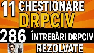 🔥 11 CHESTIONARE DRPCIV Rezolvate rapid și corect🎧286 &Icirc;ntrebări Oficiale 2026 + Muzică Motivațională