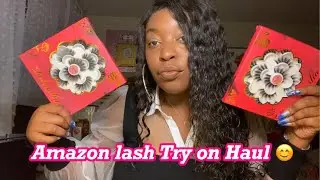 AMAZON FAUX MINK LASHES TRY-ON + REVIEW 💙