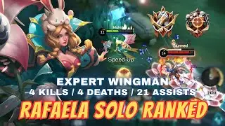 Rafaela Solo Ranked: Expert Wingman (4 Kills / 4 Deaths / 21 Assists) Mobile Legends Gameplay