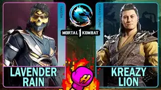 MK1 Lavender Rain (TAKEDA) VS Kreazy Lion (SHANG TSUNG)🥊Mortal Kombat 1🥊4K 60ᶠᵖˢ