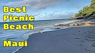 Best Picnic Beach Maui Wahikuli Wayside Park. Lahaina Family Beach.