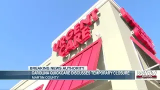 Martin County urgent care center discusses temporary closure due to staffing shortage